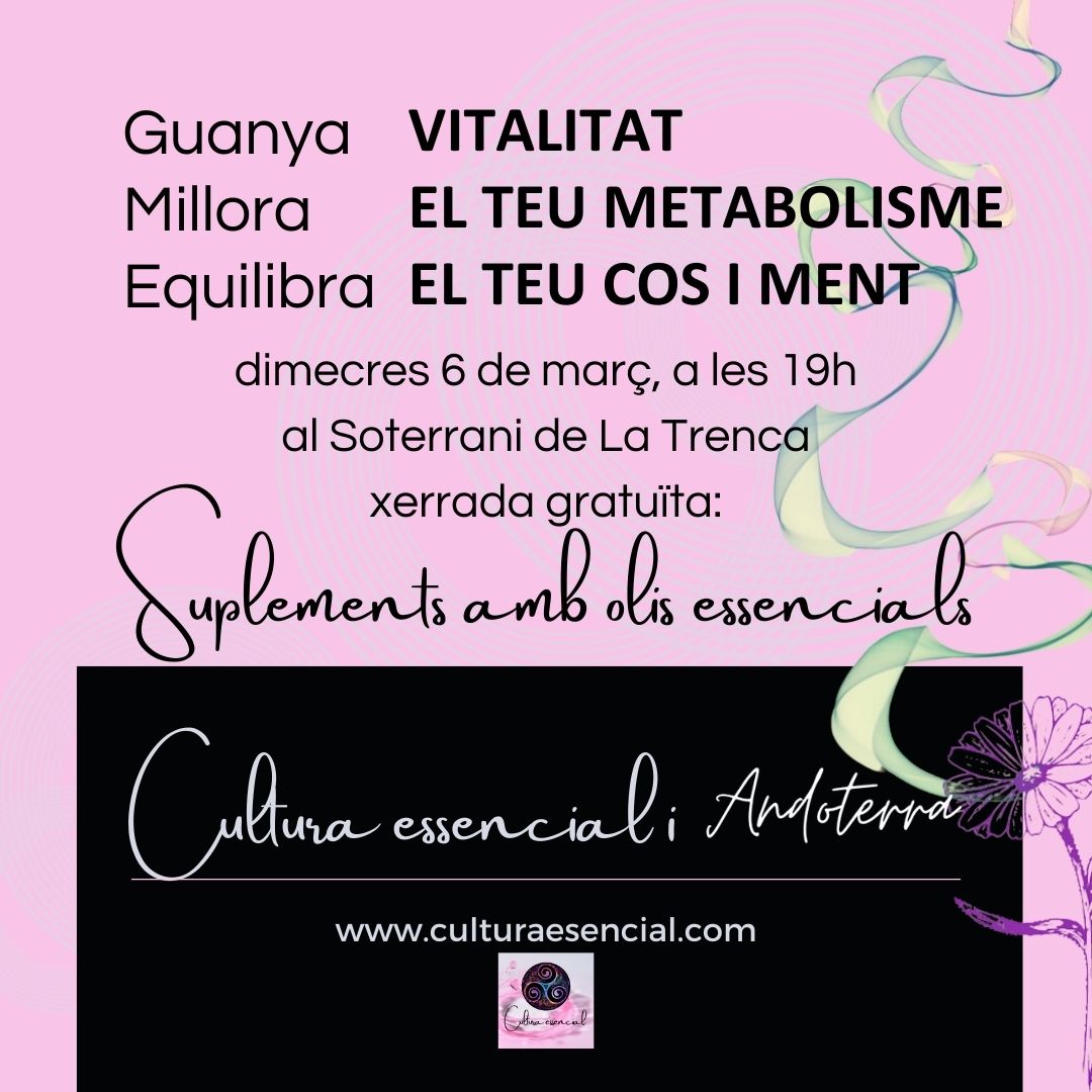Complements amb olis essencials